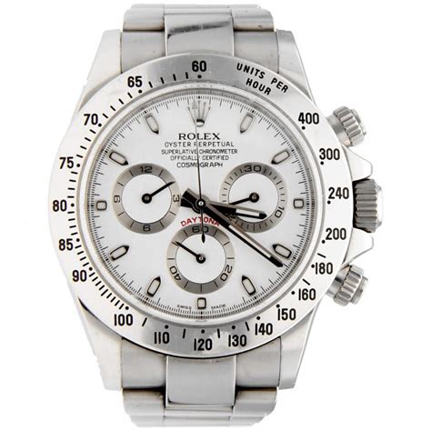 rolex daytona quadrante bianco e diamanti